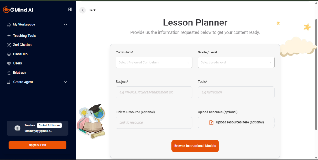 GMind AI Lesson Planner Tool: Complete User Guide